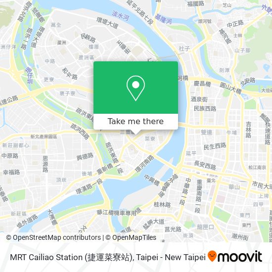 MRT Cailiao Station (捷運菜寮站) map