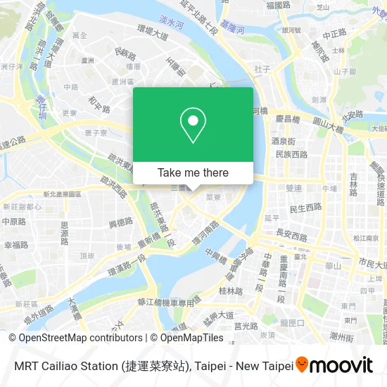 MRT Cailiao Station (捷運菜寮站)地圖