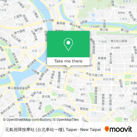 元氣視障按摩站 (台北車站一樓)地圖