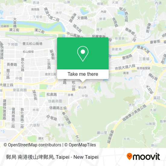 郵局 南港後山埤郵局 map