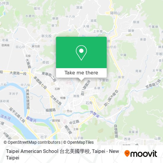 Taipei American School 台北美國學校 map