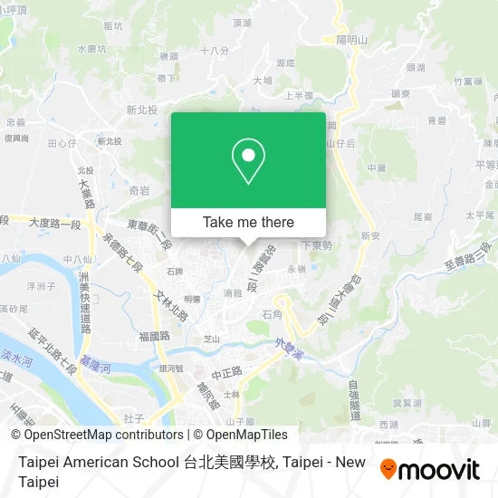Taipei American School 台北美國學校 map