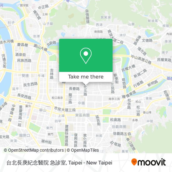 台北長庚紀念醫院 急診室 map