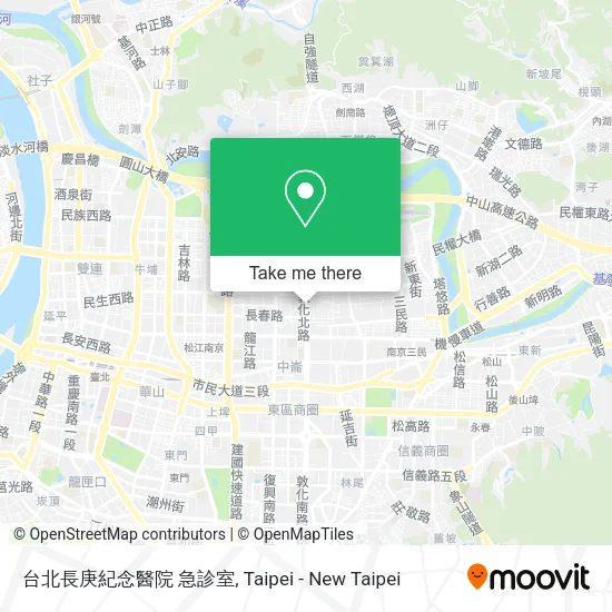 台北長庚紀念醫院 急診室地圖