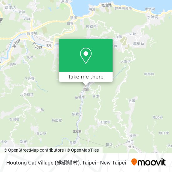 Houtong Cat Village (猴硐貓村) map