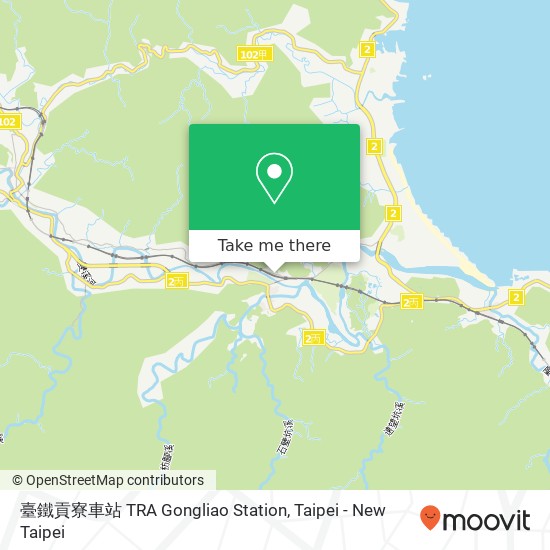 臺鐵貢寮車站 TRA Gongliao Station map
