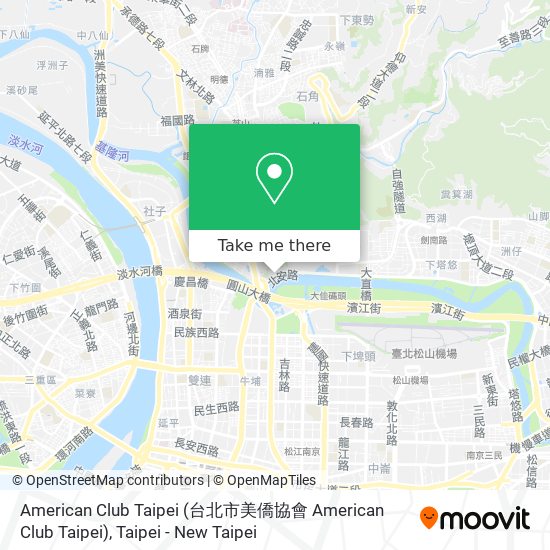 American Club Taipei map