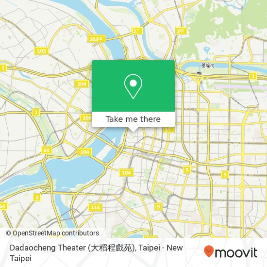 Dadaocheng Theater (大稻程戲苑)地圖