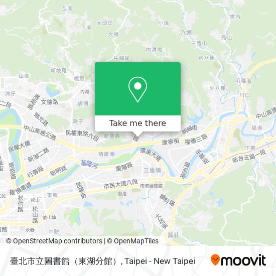 臺北市立圖書館（東湖分館） map