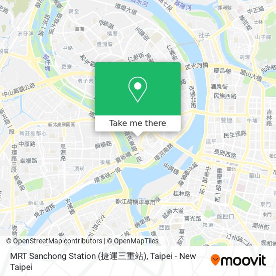MRT Sanchong Station (捷運三重站) map