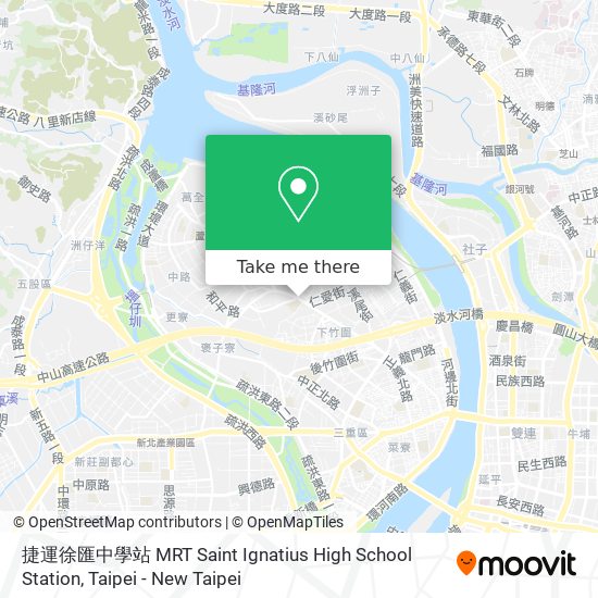 捷運徐匯中學站 MRT Saint Ignatius High School Station map