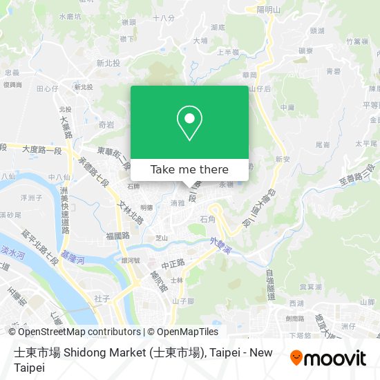 士東市場 Shidong Market map