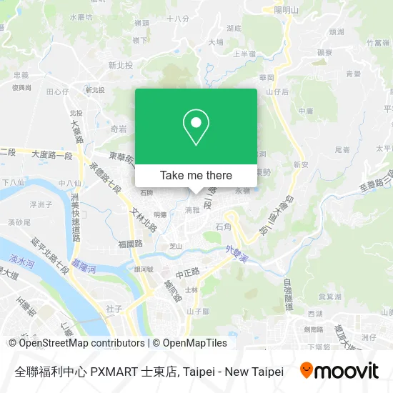 全聯福利中心 PXMART 士東店 map