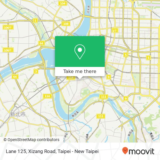 Lane 125, Xizang Road map