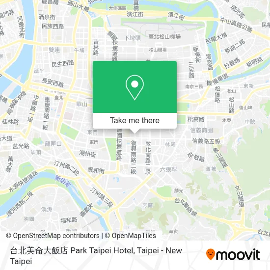 台北美侖大飯店 Park Taipei Hotel map