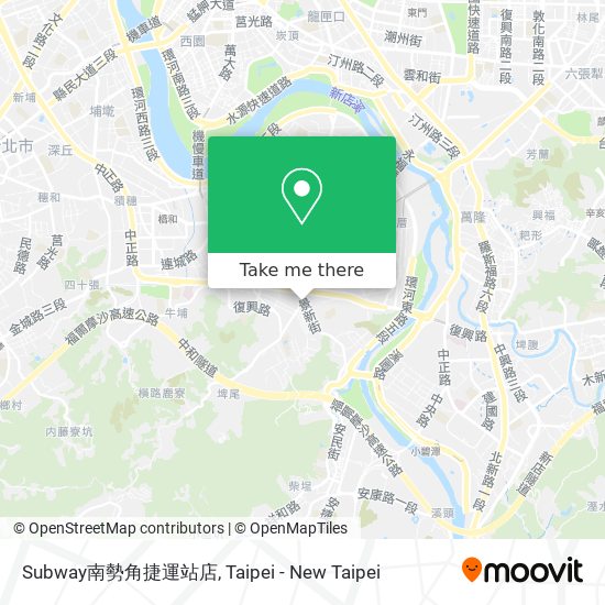 Subway南勢角捷運站店 map