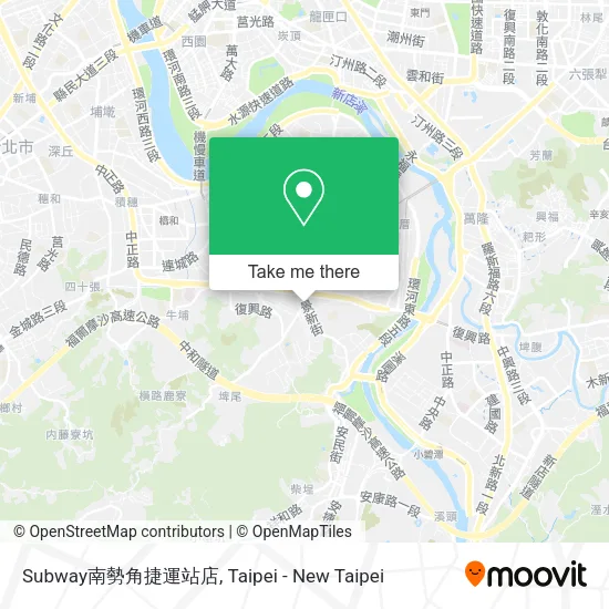 Subway南勢角捷運站店地圖