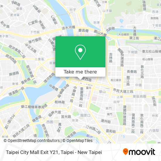 Taipei City Mall Exit Y21 map