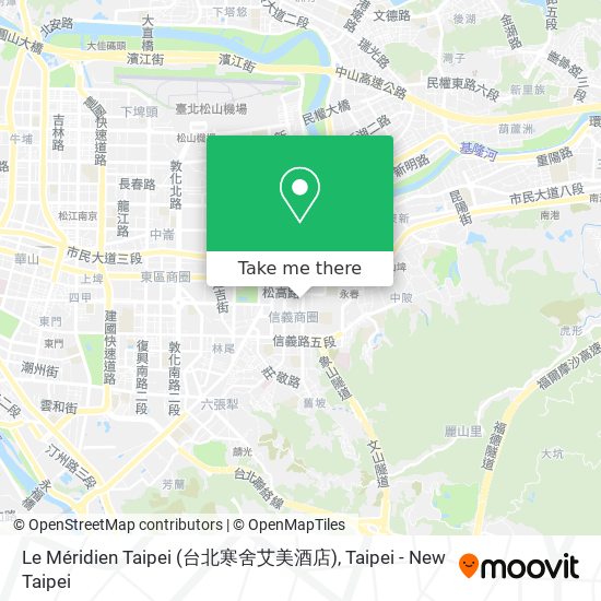 Le Méridien Taipei (台北寒舍艾美酒店) map