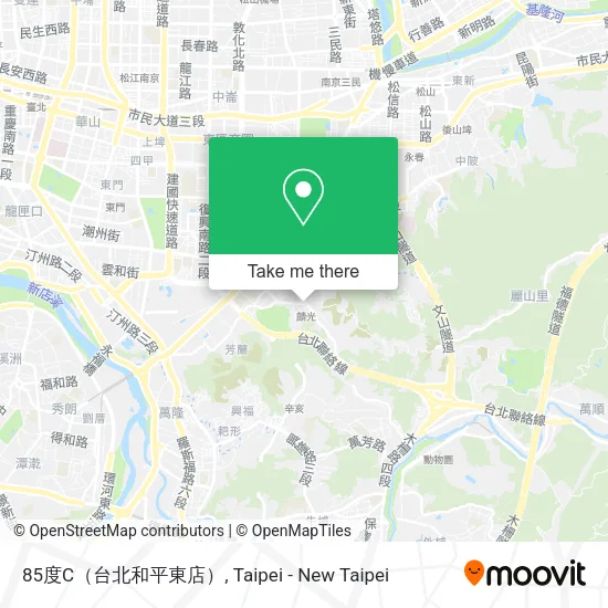85度C（台北和平東店）地圖