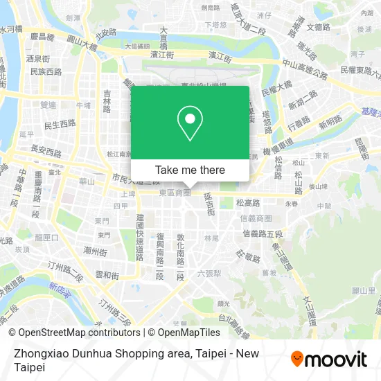 Zhongxiao Dunhua Shopping area地圖