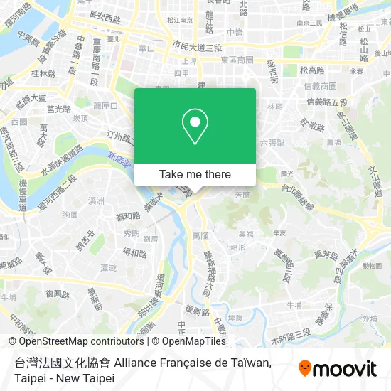 台灣法國文化協會 Alliance Française de Taïwan map