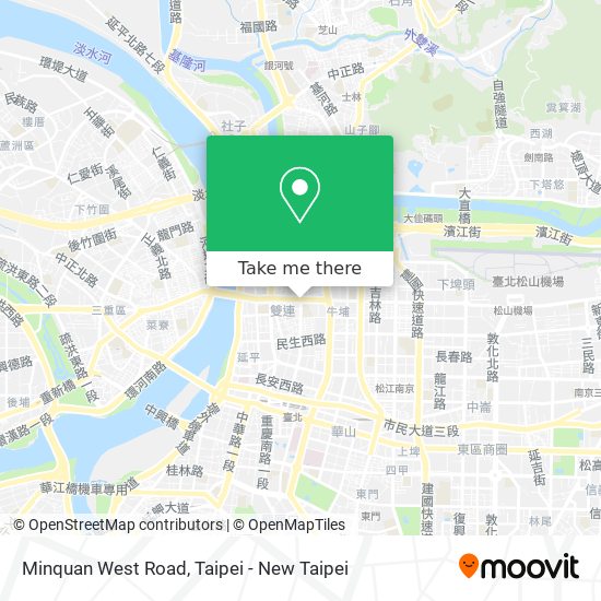 Minquan West Road map