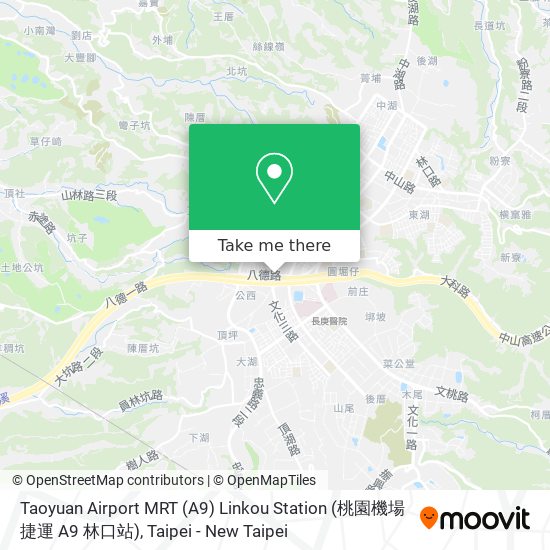 Taoyuan Airport MRT (A9) Linkou Station (桃園機場捷運 A9 林口站) map