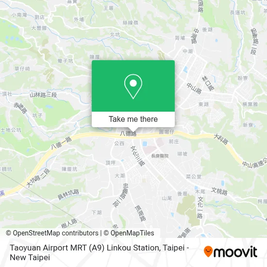 Taoyuan Airport MRT (A9) Linkou Station map