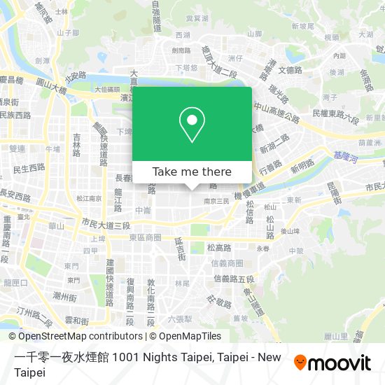 一千零一夜水煙館 1001 Nights Taipei map