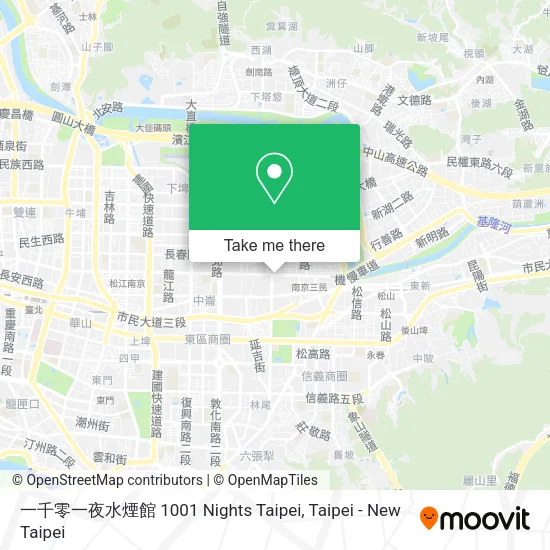 一千零一夜水煙館 1001 Nights Taipei地圖