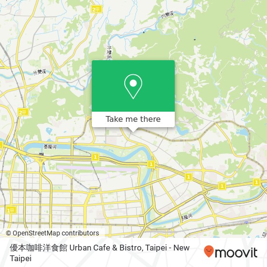 優本咖啡洋食館 Urban Cafe & Bistro map