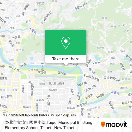 臺北市立濱江國民小學 Taipei Municipal BinJiang Elementary School map