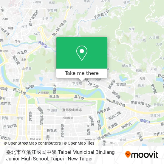 臺北市立濱江國民中學 Taipei Municipal BinJiang Junior High School map