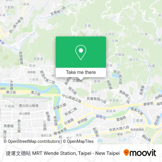 捷運文德站 MRT Wende Station map