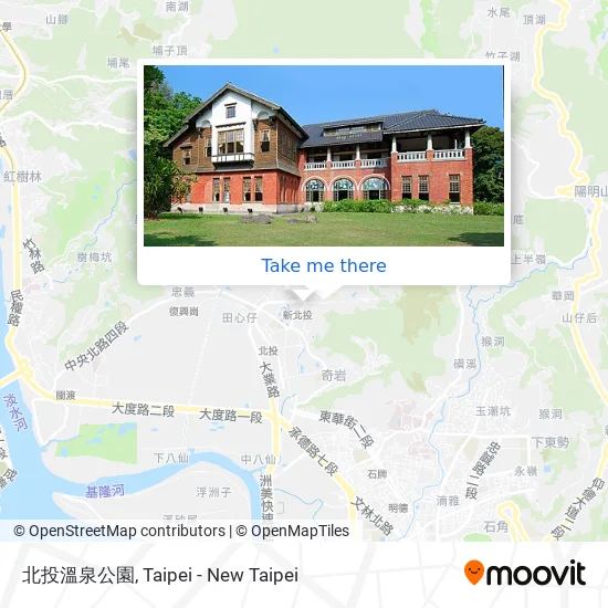 北投溫泉公園地圖