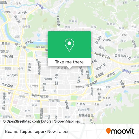 Beams Taipei map