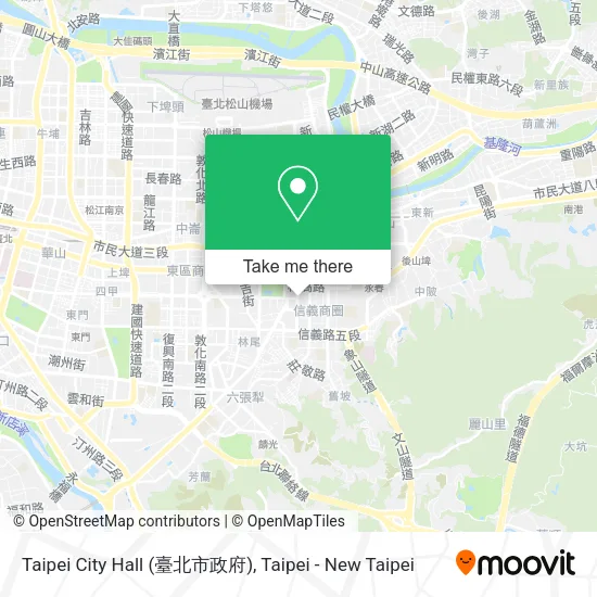 Taipei City Hall (臺北市政府) map