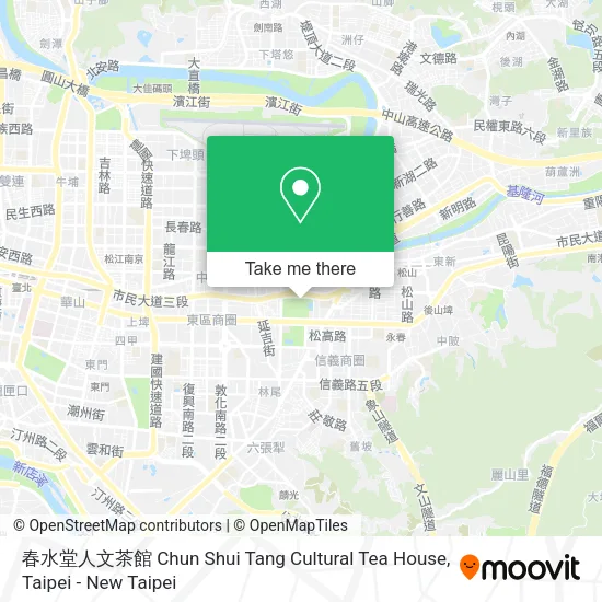 春水堂人文茶館 Chun Shui Tang Cultural Tea House map