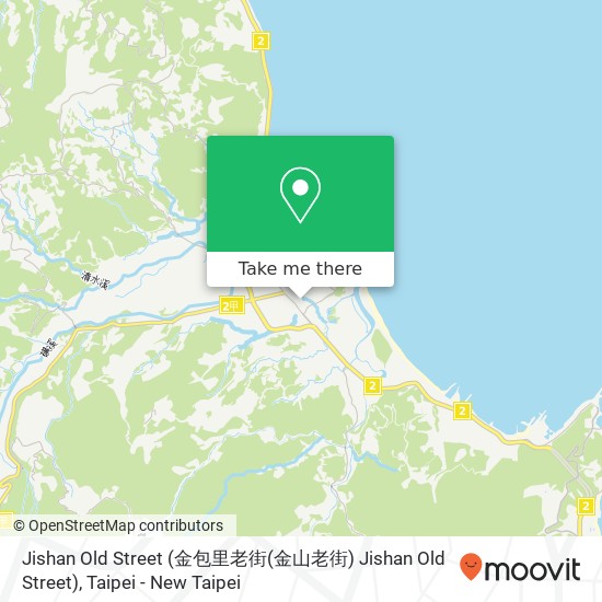 Jishan Old Street (金包里老街(金山老街) Jishan Old Street) map