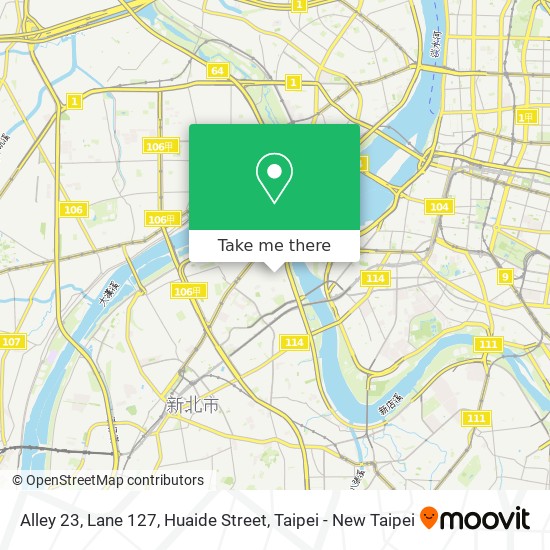 Alley 23, Lane 127, Huaide Street map