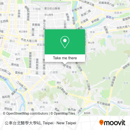 公車台北醫學大學站地圖