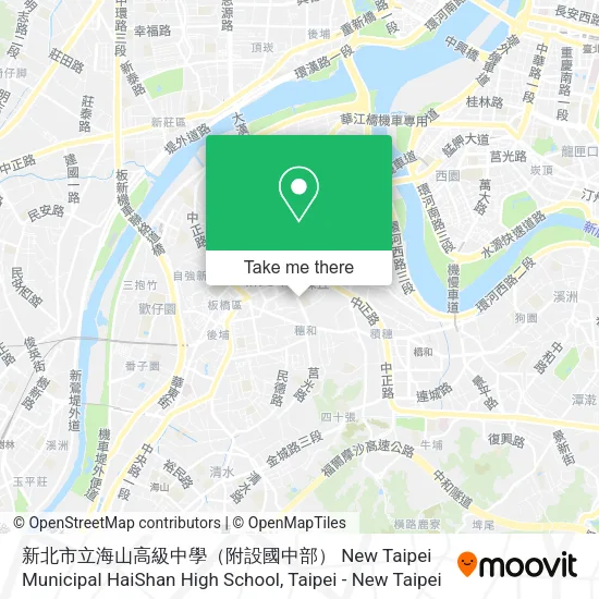 新北市立海山高級中學（附設國中部）  New Taipei Municipal HaiShan High School map
