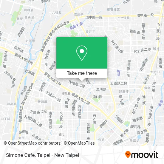 Simone Cafe map