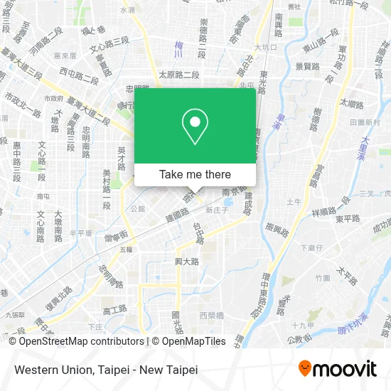 Western Union map
