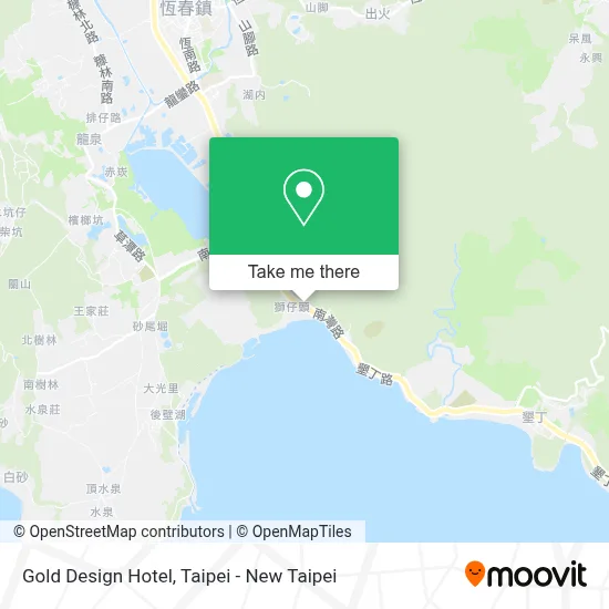 Gold Design Hotel map