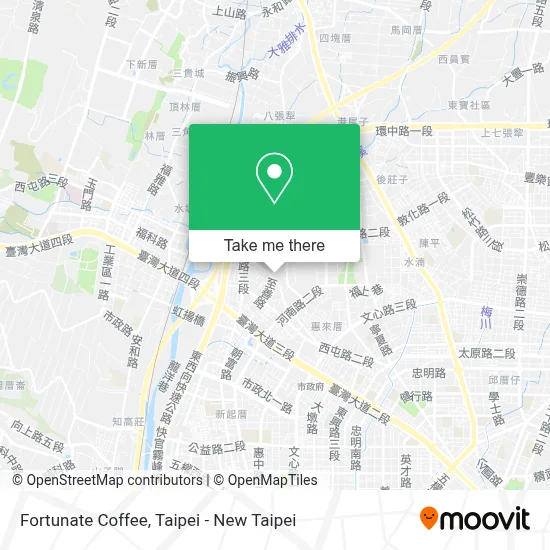 Fortunate Coffee map