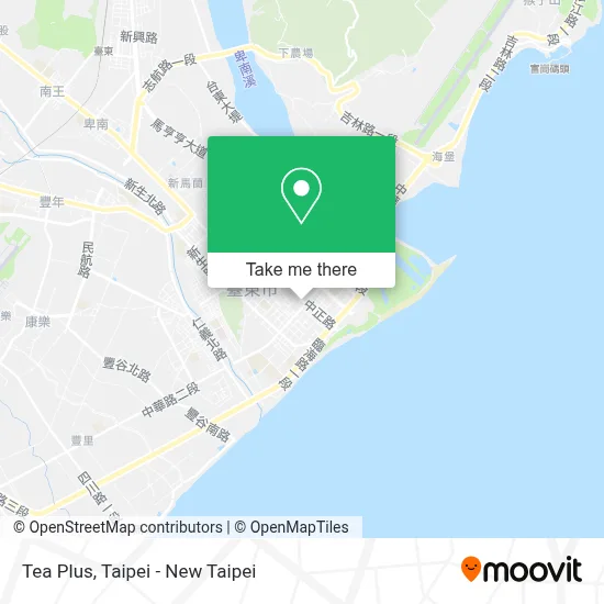 Tea Plus map