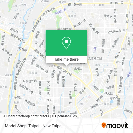 Model Shop map