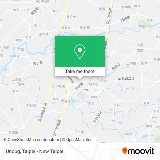 Undug map